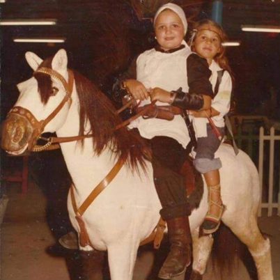 Imagen de infancia de Macarena Albarracín